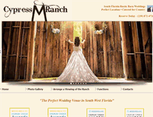 Tablet Screenshot of cypressmranch.com